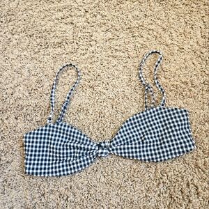 Black and White Gingham Crop Top / BERSHKA